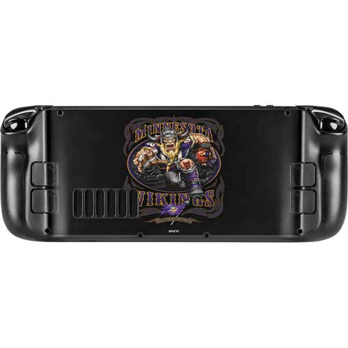 Liquid Blue NFL Minnesota Vikings Running Back Steam Deck Handheld Gaming Computer Skin